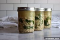 Hearty White Bean Kale Soup for Canning