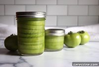 Preserving Tangy Green Tomatoes