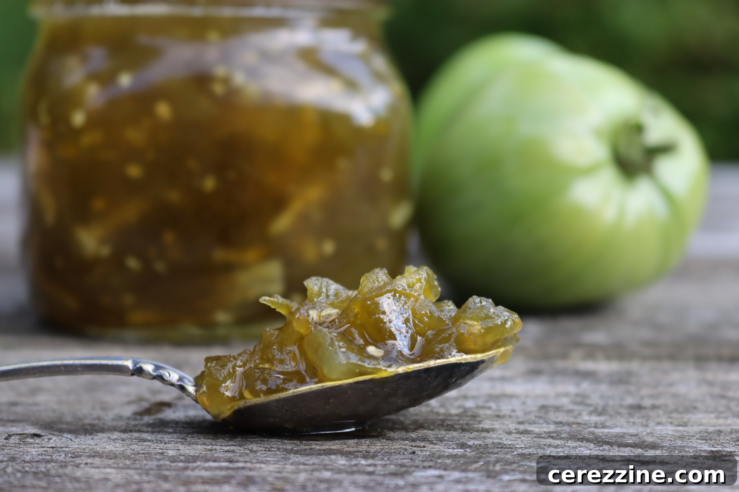 Heirloom Green Tomato Jam 2 Homemade green tomato jam