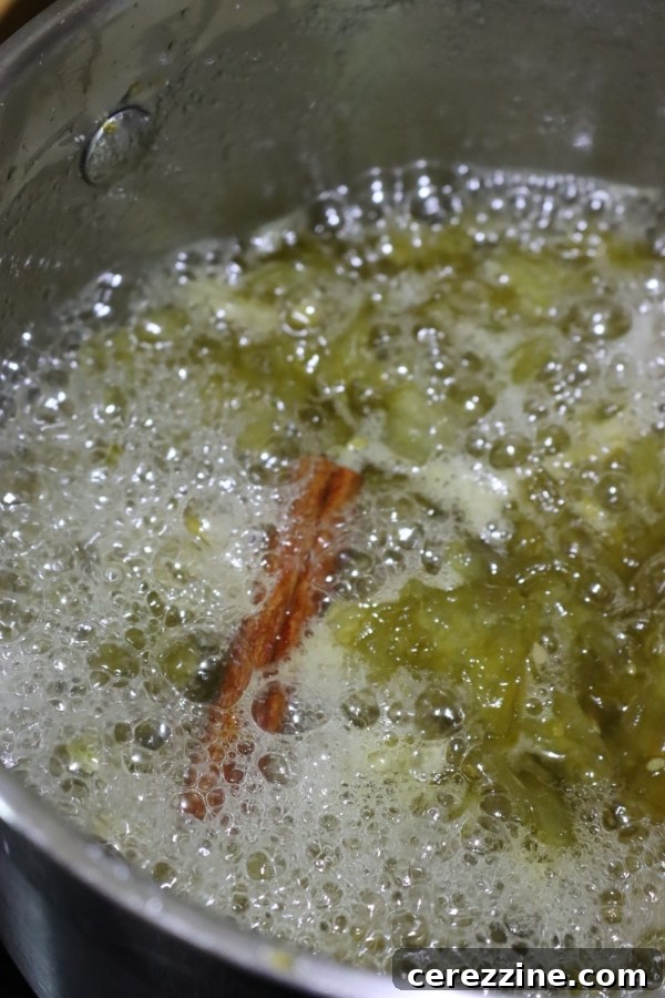 Heirloom Green Tomato Jam 4 Making Green Tomato Jam