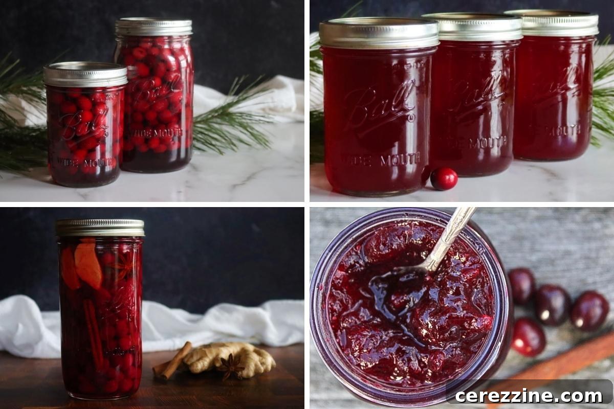 Over a Dozen Cranberry Canning Recipes 2 Cranberry Canning Recipes showcasing various canned cranberry products