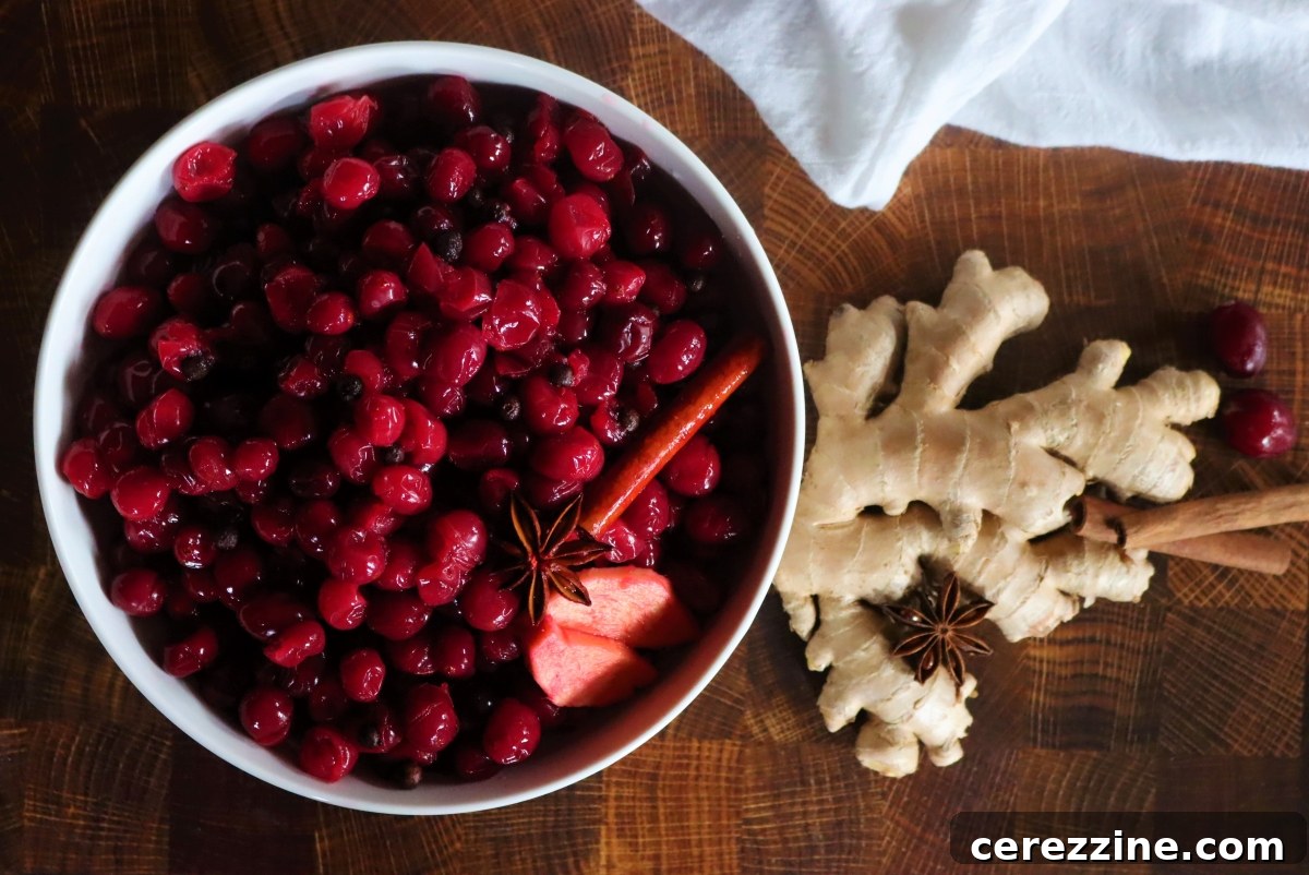Serving Pickled Cranberries on a platter with cheese and charcuterie