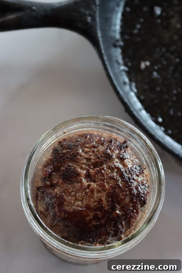 Canning Ground Beef for Your Pantry 6 Canning Hamburger patties in Pints