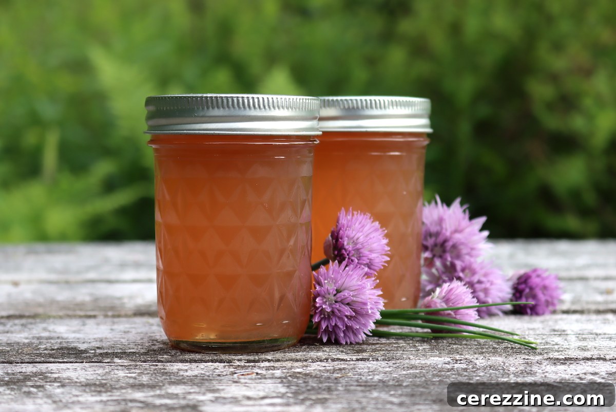 Chive Blossom Jelly, a Savory Delight for Gourmet Pairing