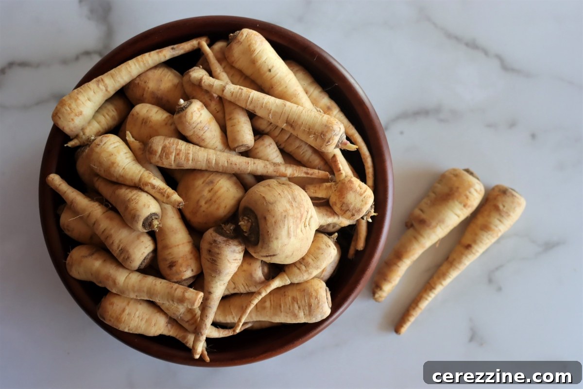 Bowl of Small Parsnips