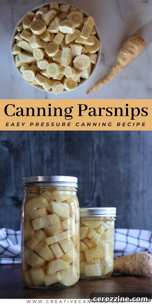 Pressure Canning Parsnips