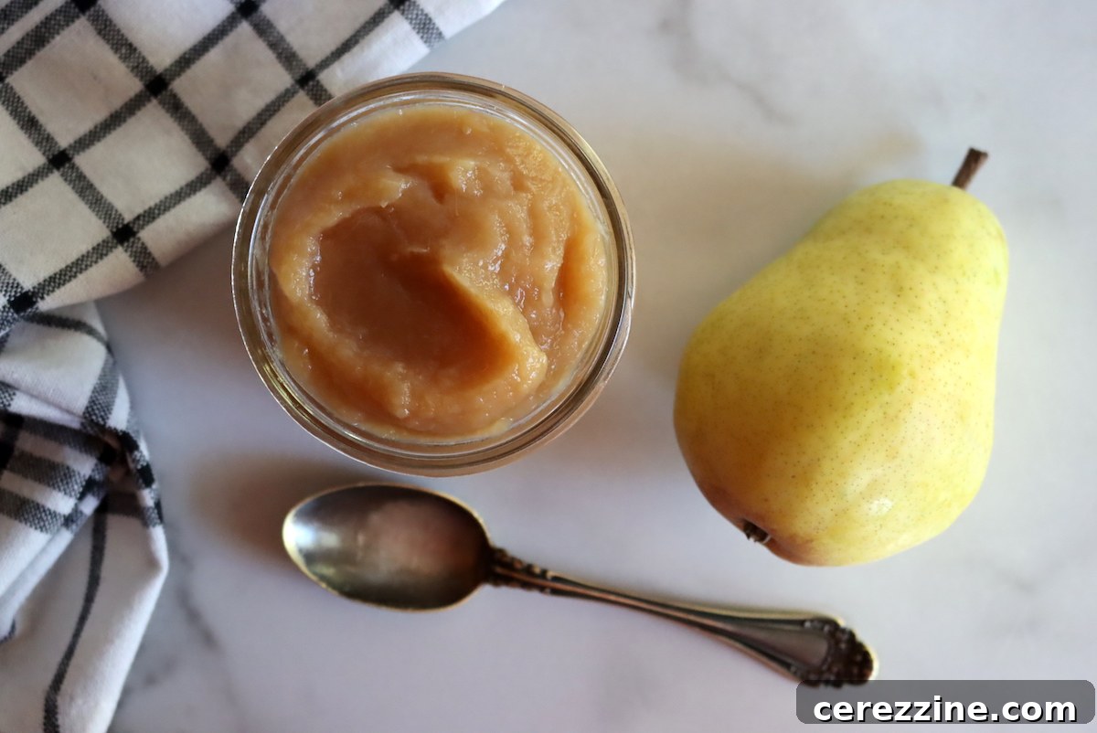 Homemade pear butter