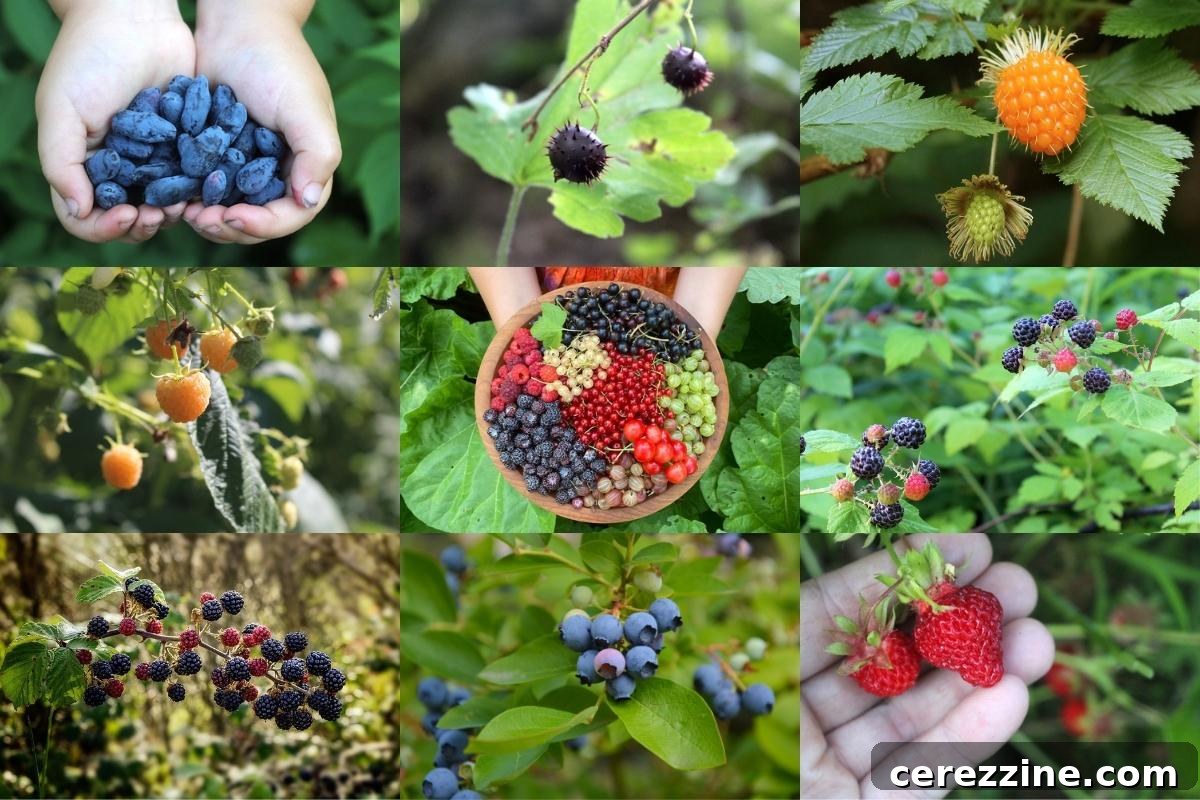 Mastering the Art of Any Berry Jam 3 Diverse Types of Berries for Jam Making, including Honeyberries, Gooseberries, and Raspberries
