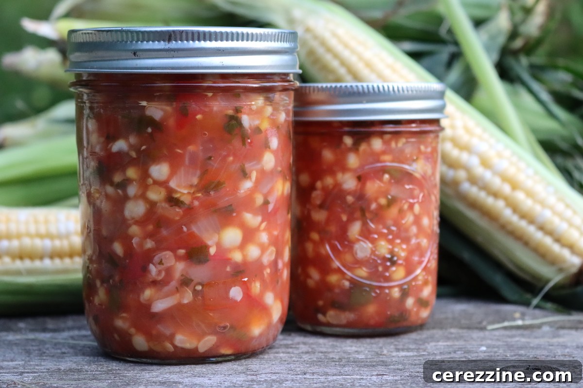 Homemade Corn Salsa for Canning 2 Corn Salsa