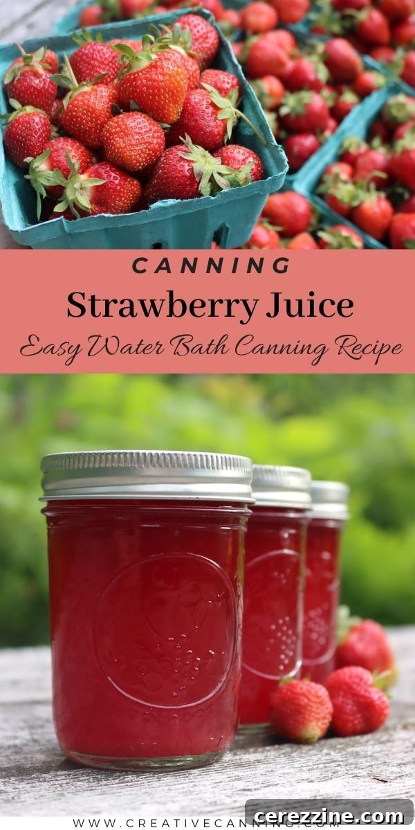 Canning Strawberry Juice Water Bath