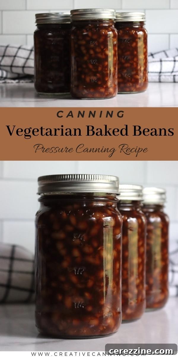 Homemade Vegetarian Baked Beans: Stock Your Pantry 6 Selection of Vegetarian Canned Goods