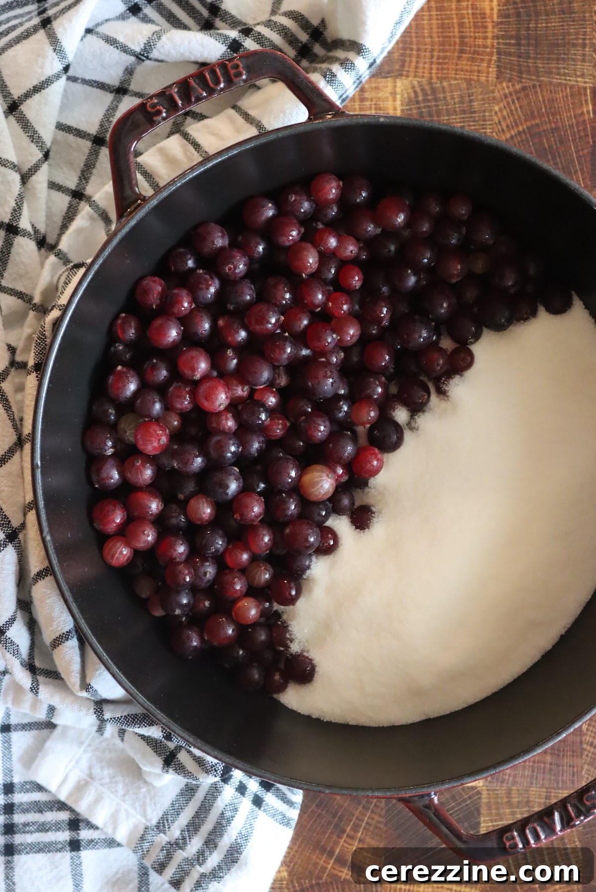 Ingredients for Homemade Gooseberry Jam
