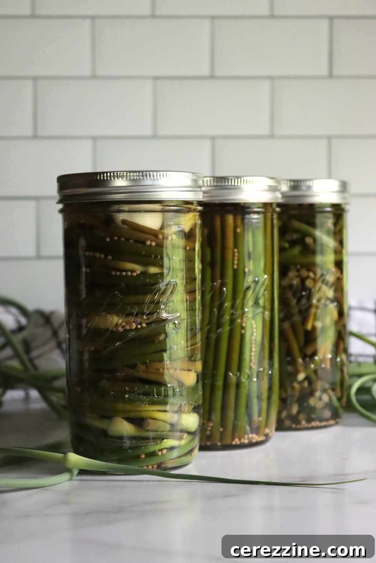 Pickled Garlic Scapes