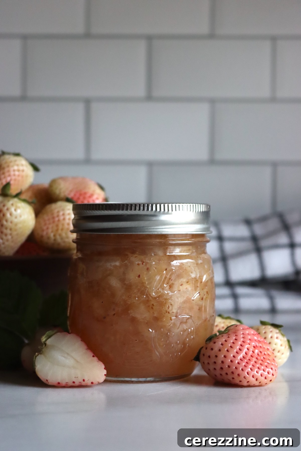 Jars of Pineberry Jam
