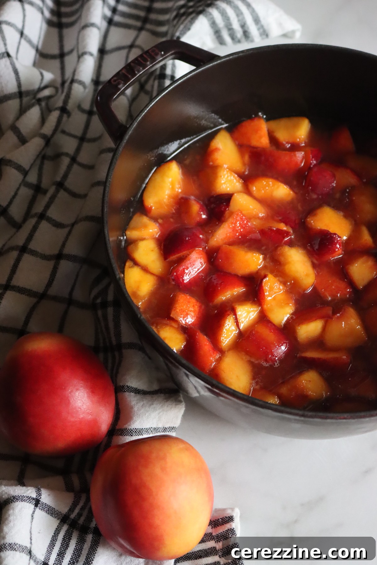 Macerated Nectarines for Jam