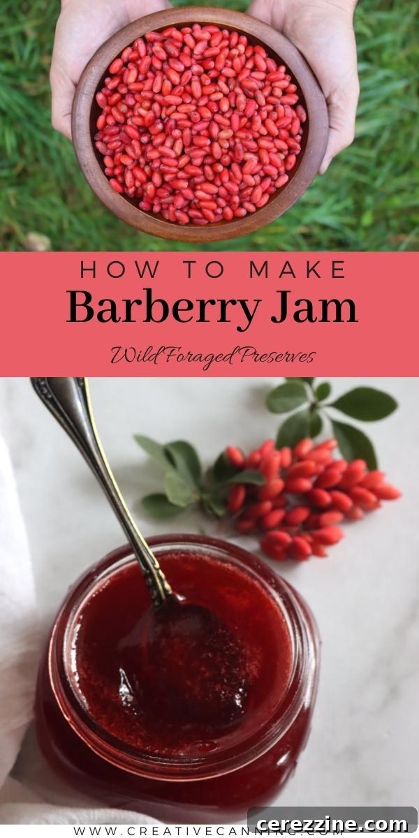 How to Make Barberry Jam - Finished Jars