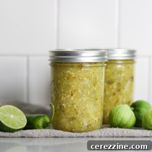 Canning Tomatillo Salsa