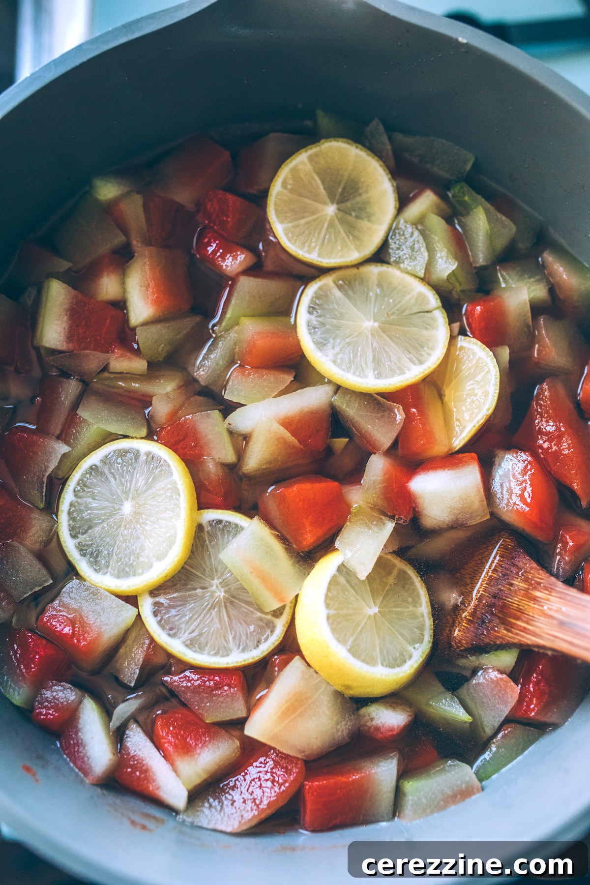 Making Watermelon Rind Pickles