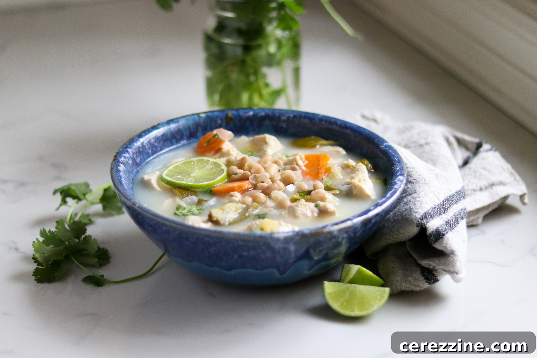 Serving Chicken Chili Verde