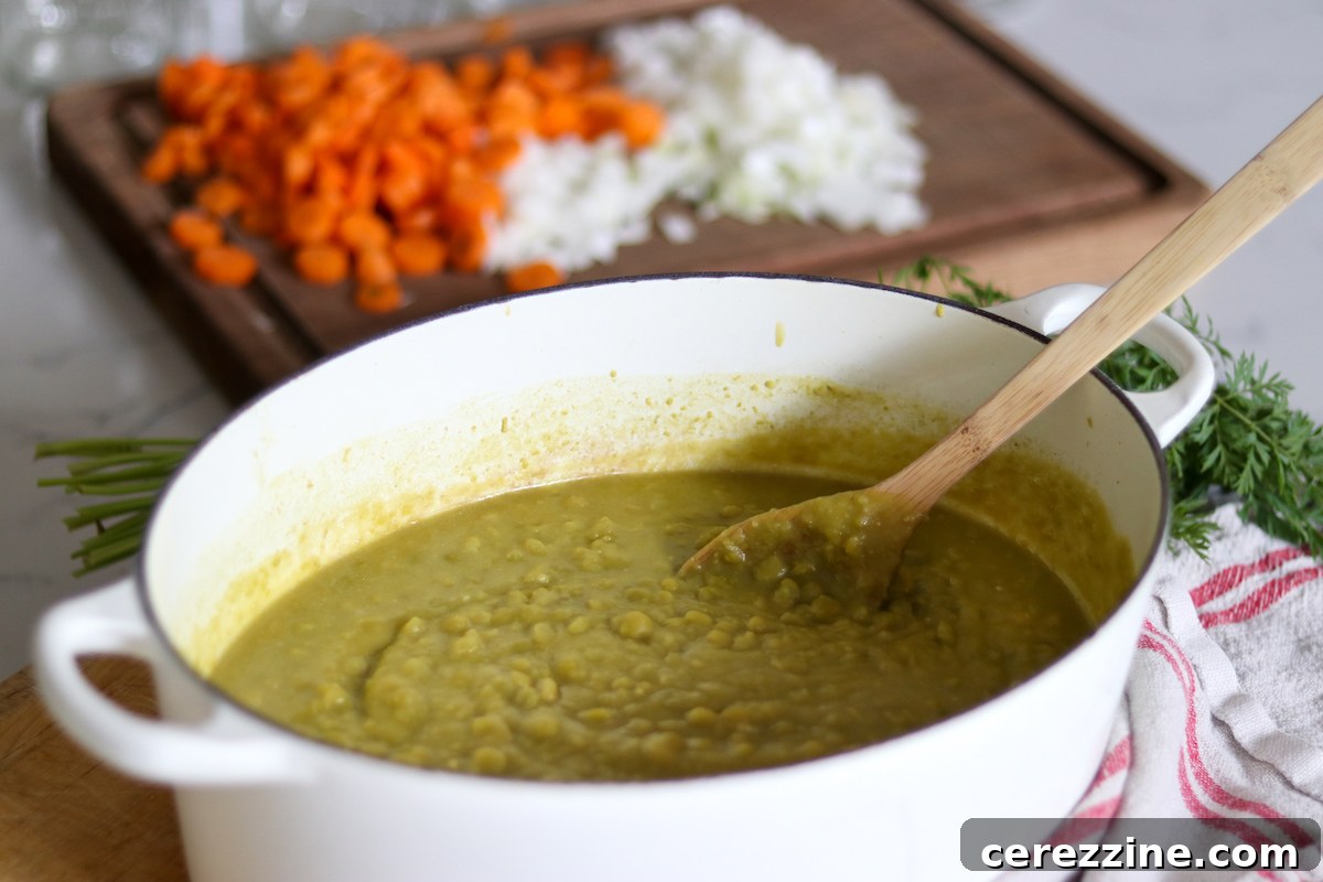Hearty Homemade Split Pea Soup for Your Pantry 6 Making Split Pea Soup for Canning