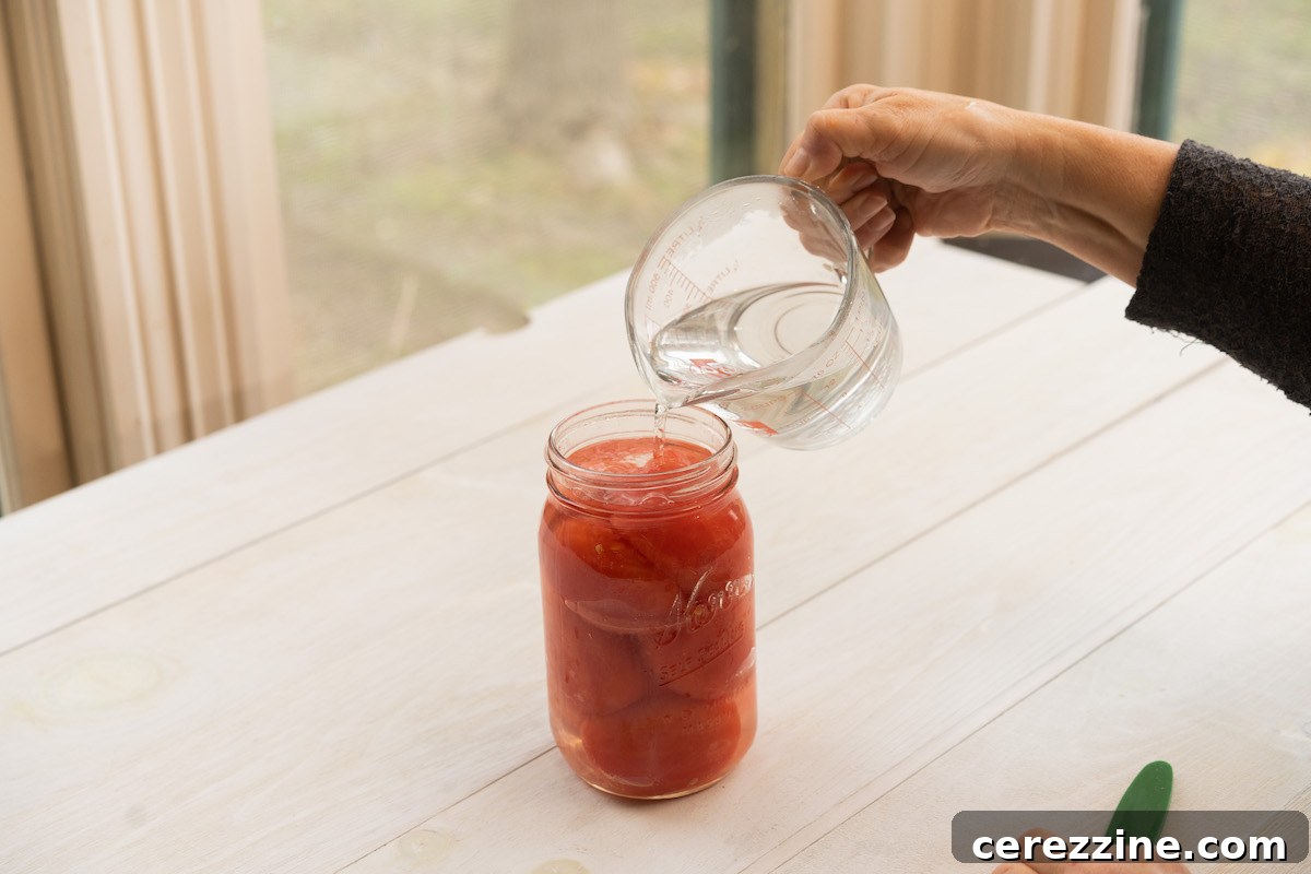 Start Your Pressure Canning Journey 7 Filling Canning Jars with Hot Food