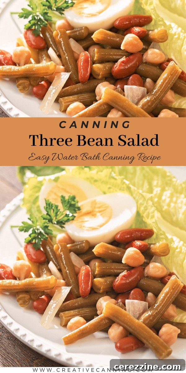 Three Bean Salad Canning Recipe