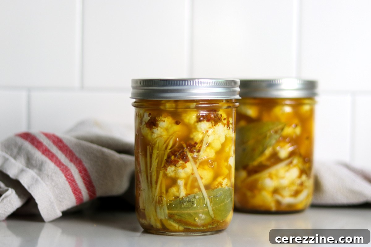 Pickled Curry Cauliflower