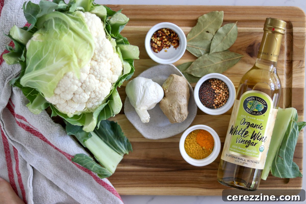 Pickled Curry Cauliflower