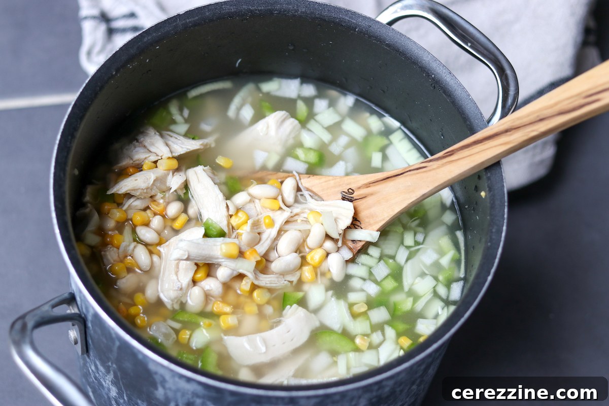White Chicken Chili: Your Pantry's Secret Comfort 11 Preparing White Chicken Chili for Canning