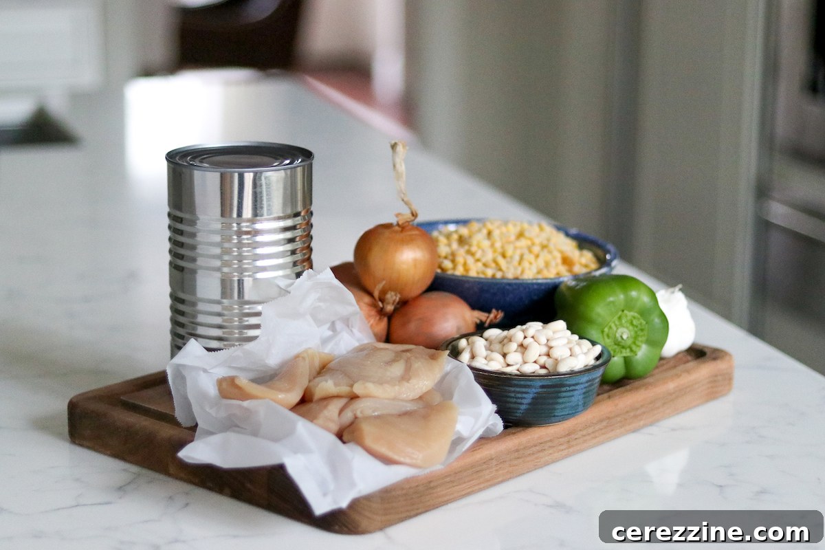White Chicken Chili: Your Pantry's Secret Comfort 4 Ingredients for White Chicken Chili
