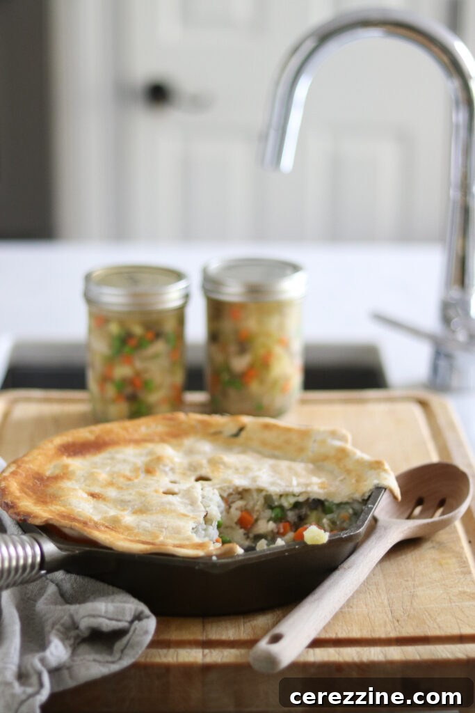 20+ Chicken Canning Recipes Soups Chilis and Easy Jar Meals 11 Chicken Pot Pie Filling