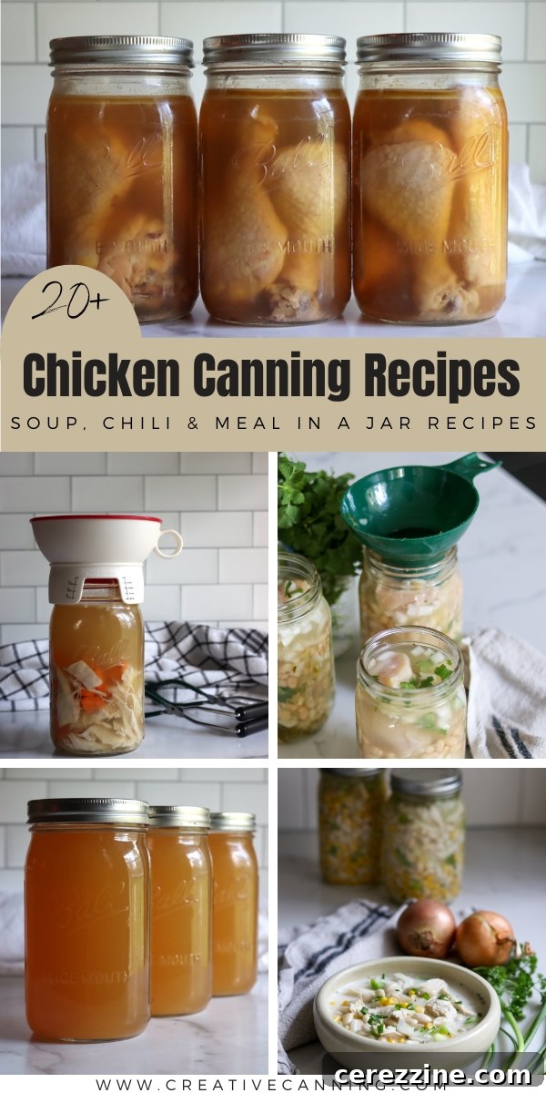 20+ Chicken Canning Recipes Soups Chilis and Easy Jar Meals 13 Pressure Canning Recipes for Chicken