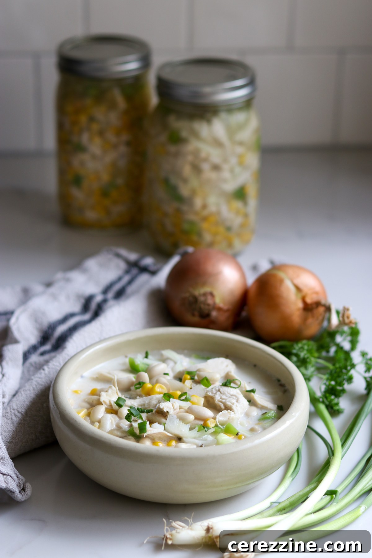 20+ Chicken Canning Recipes Soups Chilis and Easy Jar Meals 8 Serving Home Canned White Chicken Chili