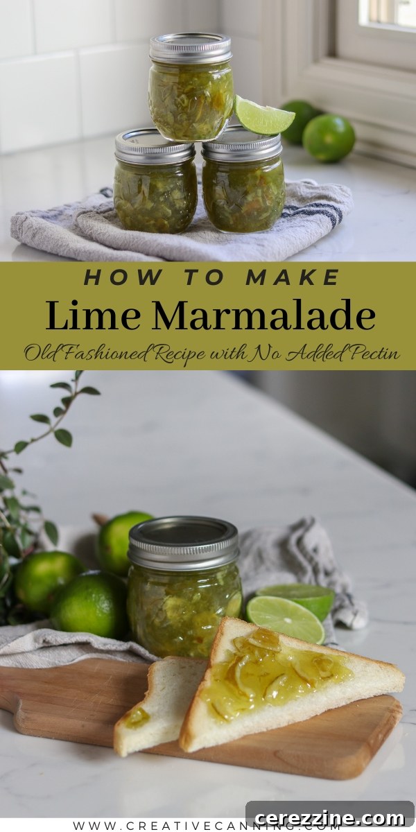 Lime Marmalade Recipe Pin Graphic How to Make Lime Marmalade Step-by-Step