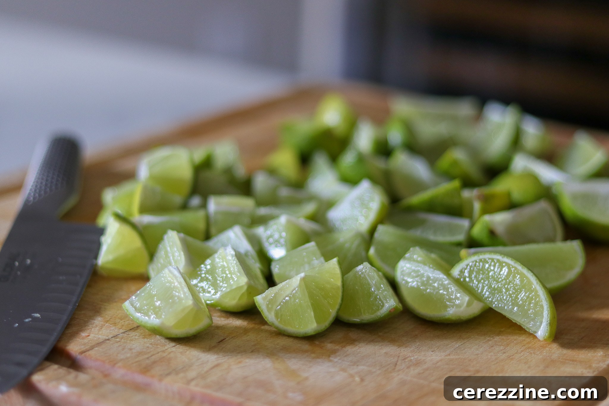 Chopping Limes for Marmalade