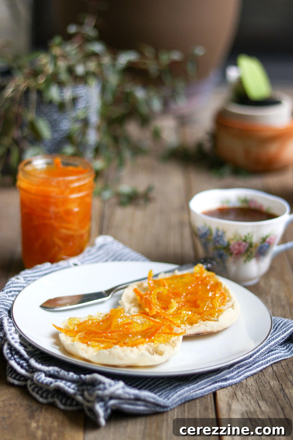 Served orange marmalade low sugar
