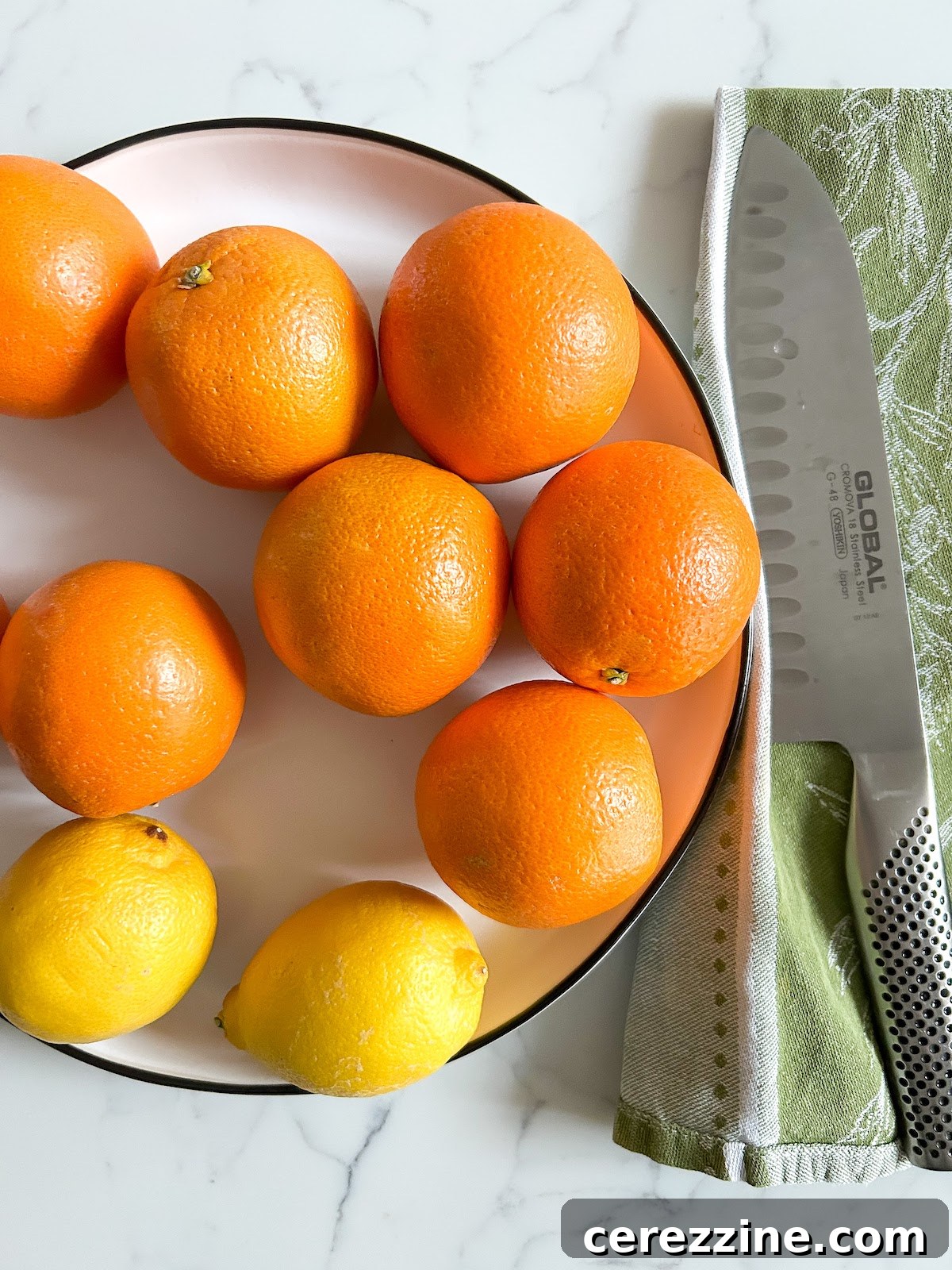 Ingredients for Orange Marmalade