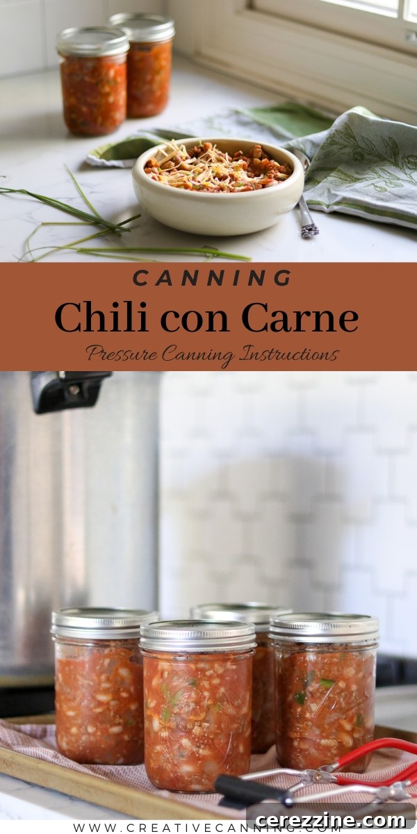 From Pot to Pantry: Canning Chili Con Carne 22 Canning chili con carne pressure canning recipe