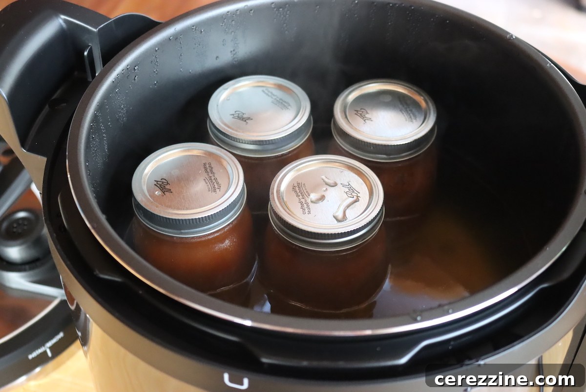 Pressure canner after a full cycle