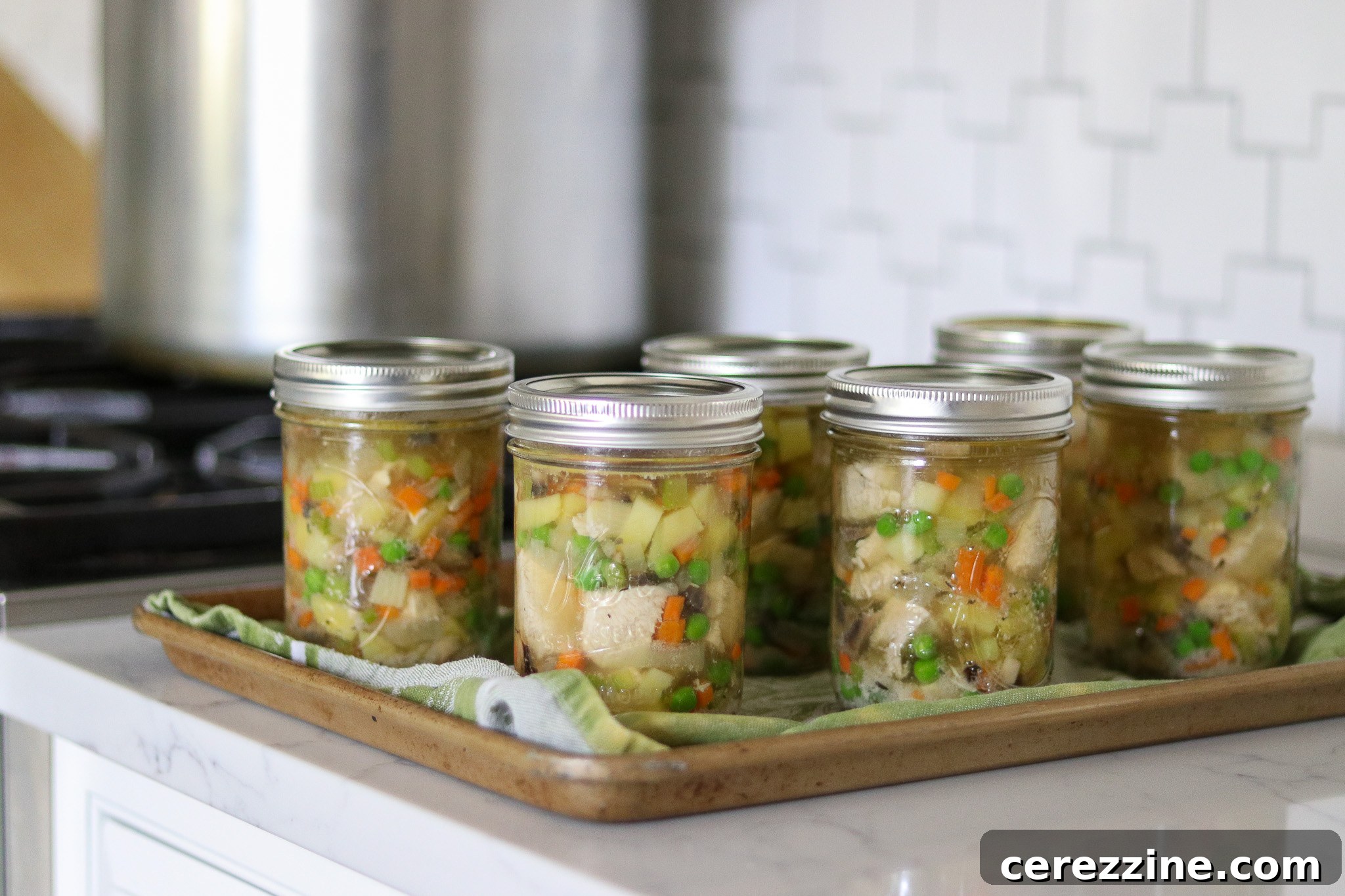 Canned Chicken Pot Pie Filling Cooling