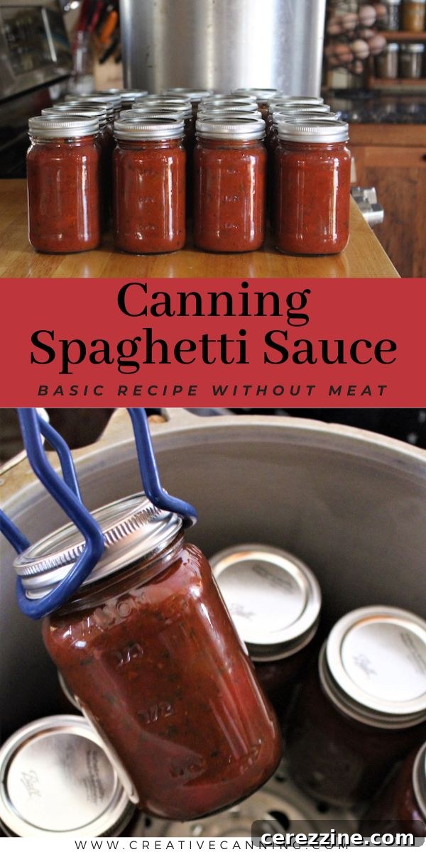Simple Canned Vegetarian Pasta Sauce 8 Canning Spaghetti Sauce Basic Recipe