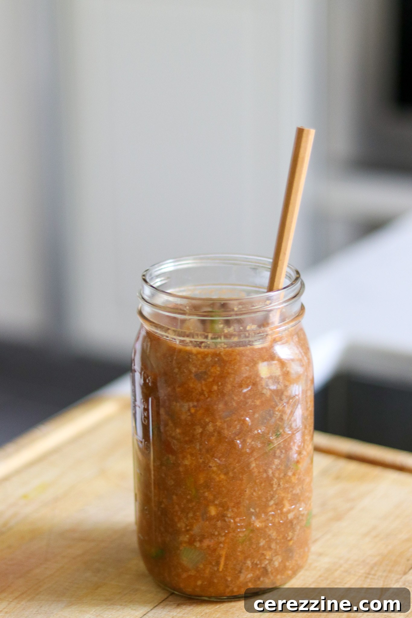 Debubbling Sloppy Joe Filling Jars