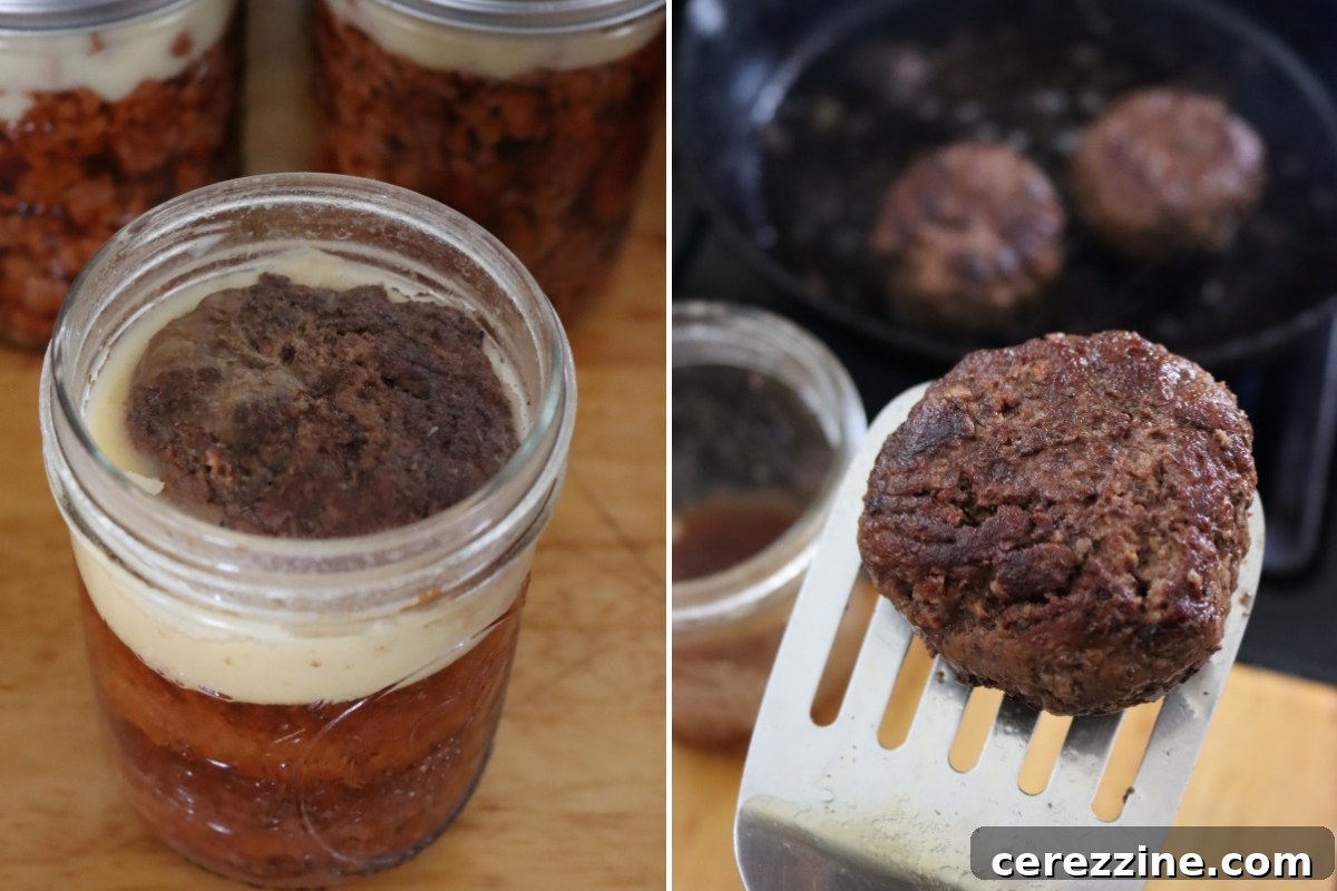 A Bounty of Canned Ground Beef Recipes 8 Canning Hamburger Patties for Quick Meals