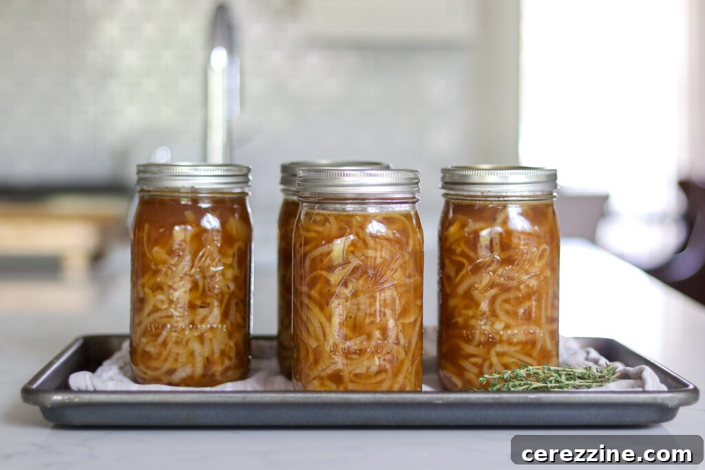 Canning French Onion Soup at Home