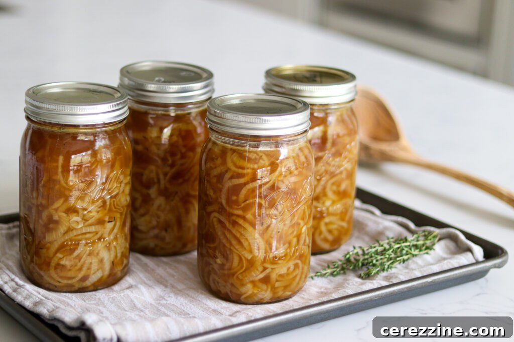 Pressure Canning Onion Soup