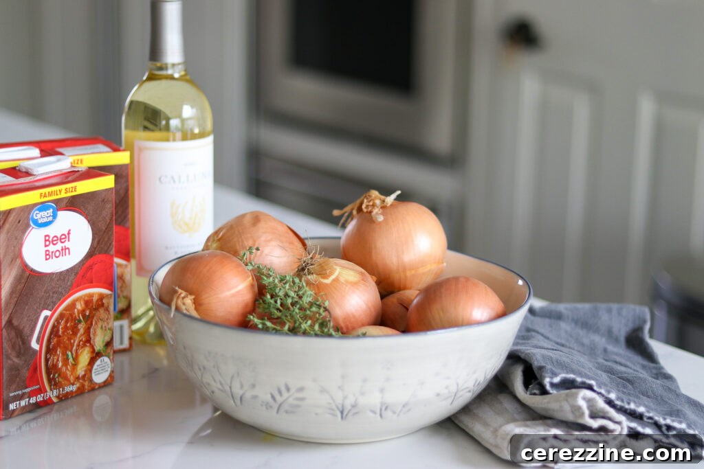 French Onion Soup Ingredients