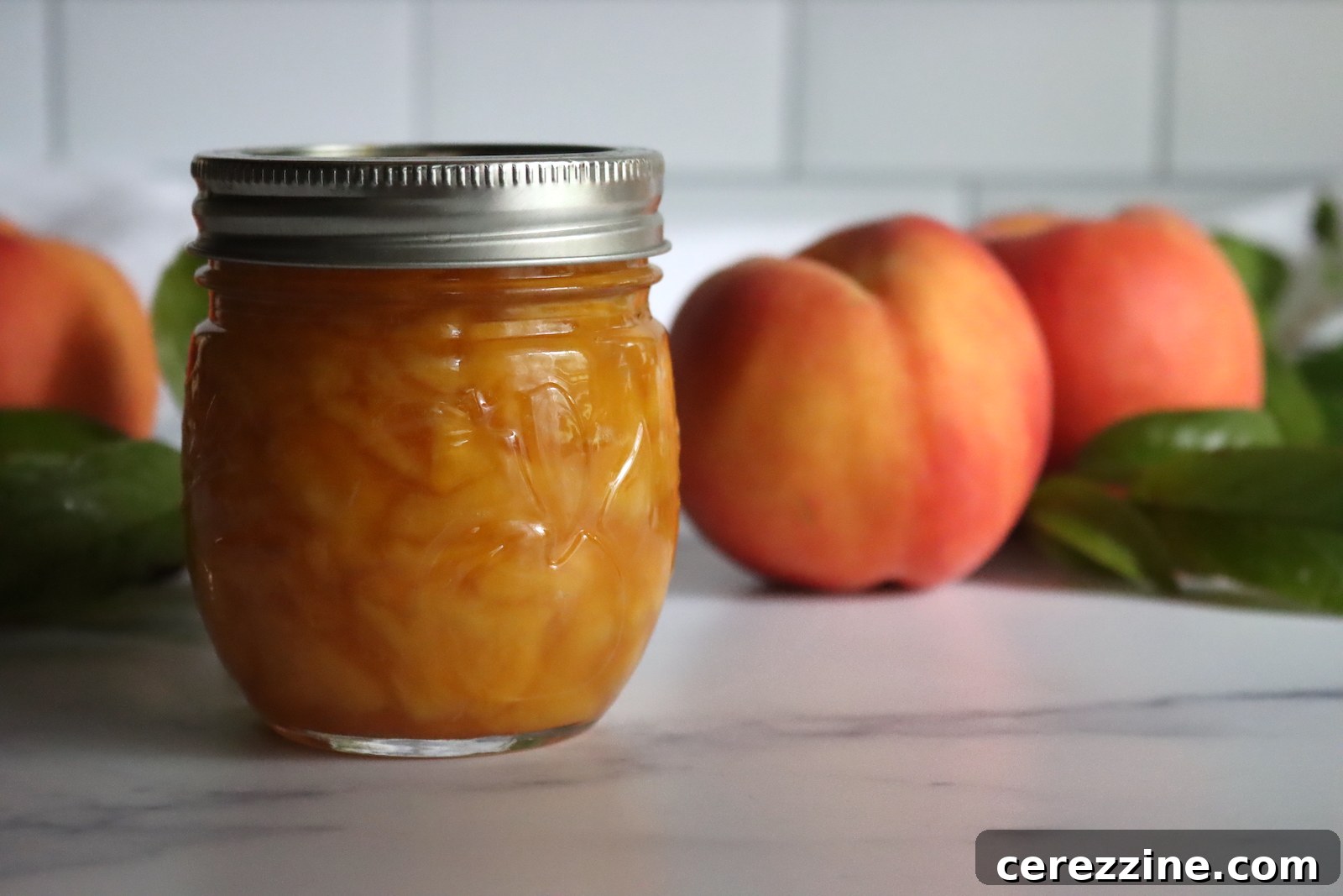 Fresh Peaches and Ingredients
