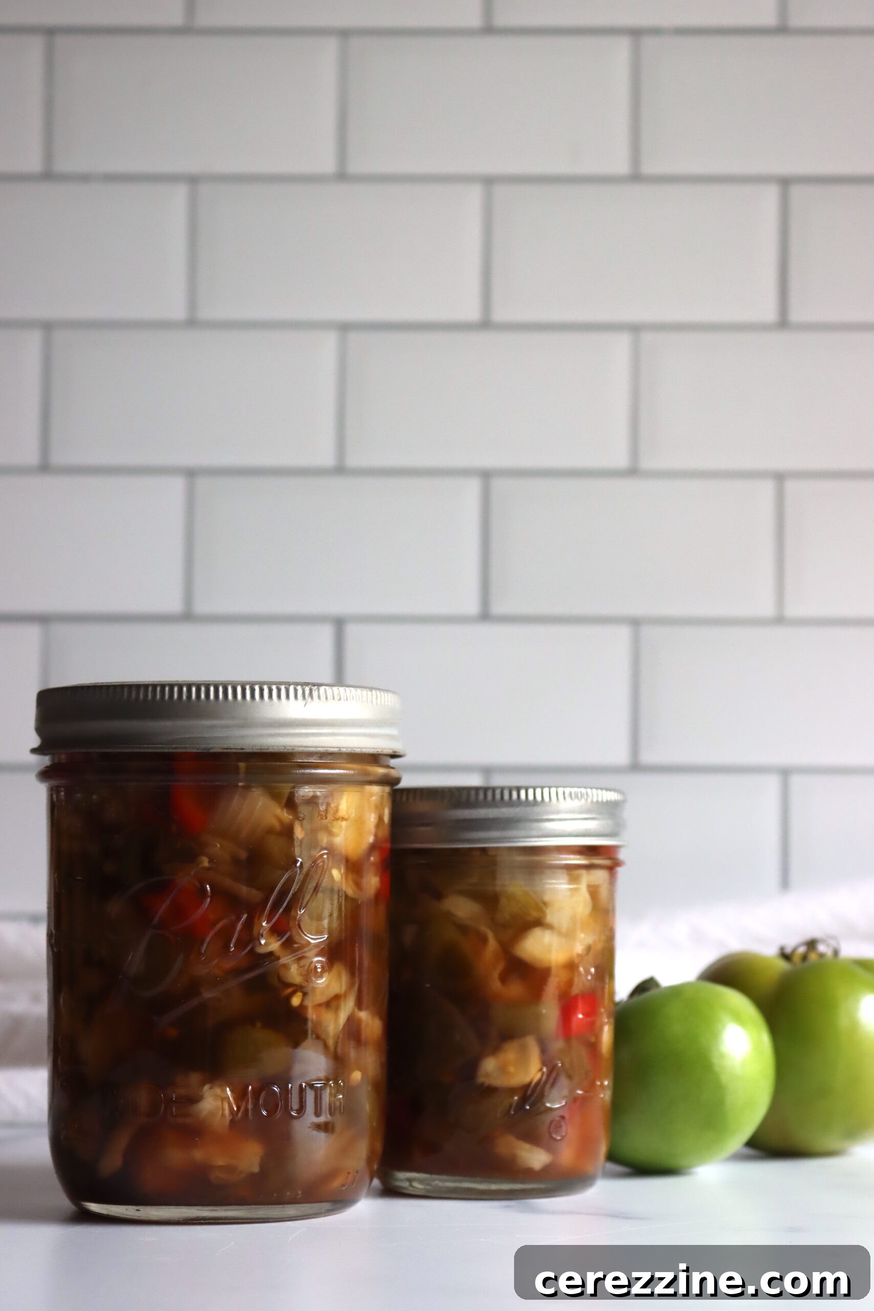Classic New England Green Tomato Piccalilli 3 Green tomato piccalilli