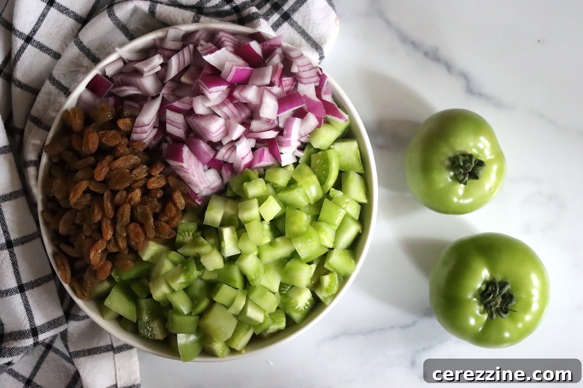 Green Tomato Chutney Ingredients