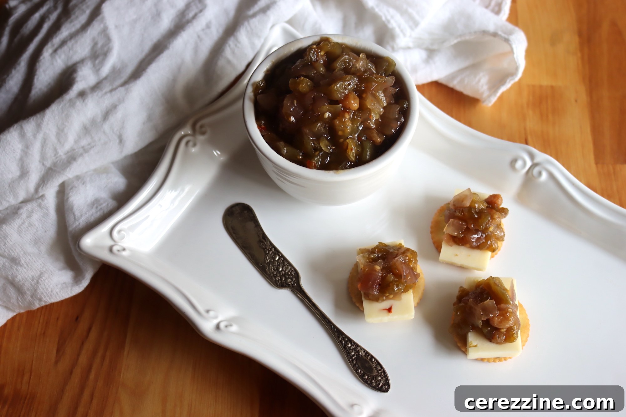 Serving Green Tomato Chutney
